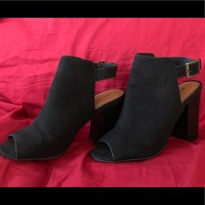 Buckle Peep Toed Booties